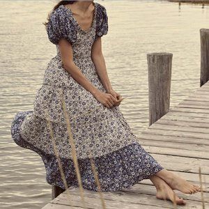 Doen Simonetta in Jessamine Calico Patchwork NWT